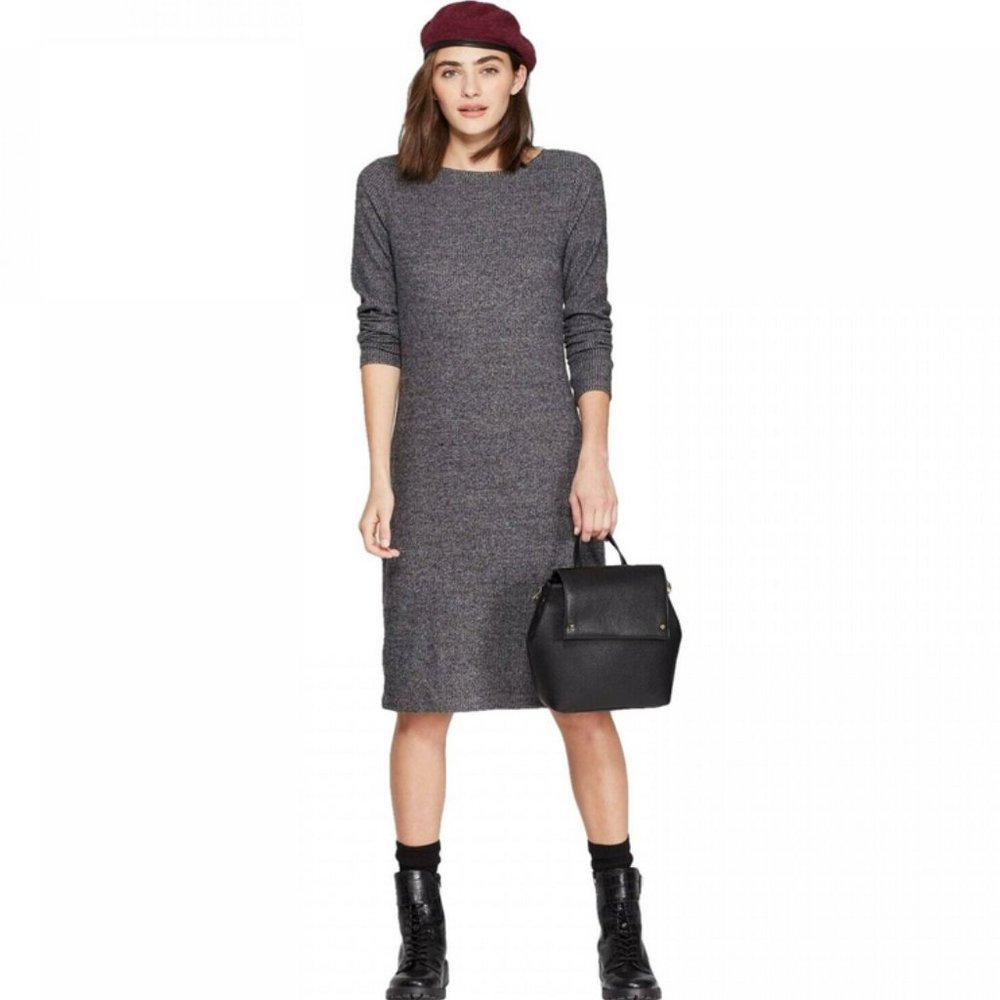 Women's Long Sleeve Crewneck Dress